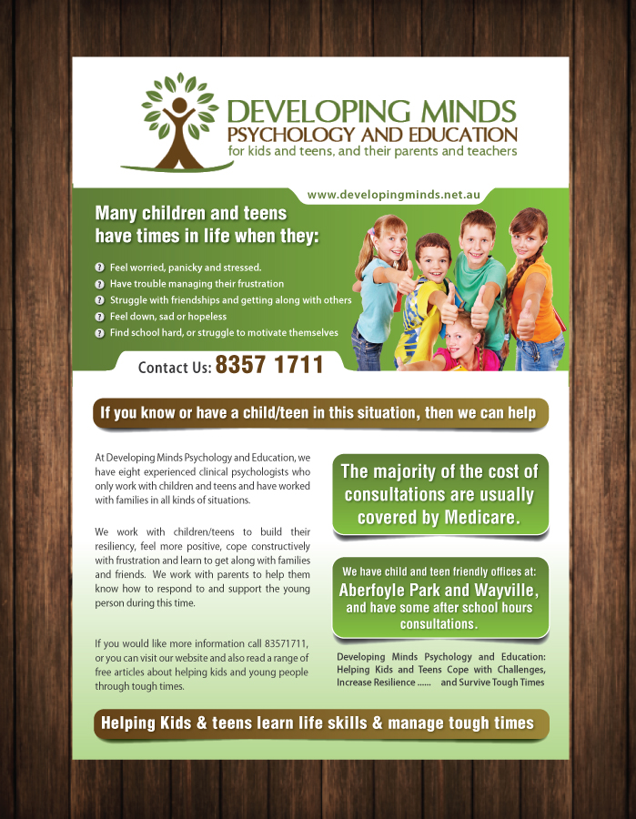 Design de Flyer par meet007 pour Innovate Psychology and Education | Design #3904969