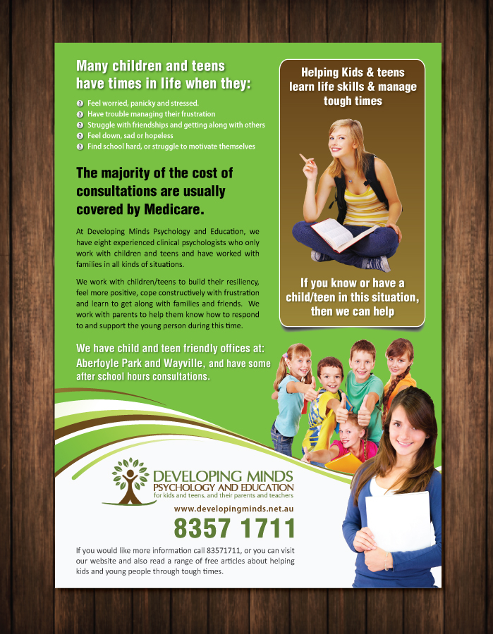 Flyer Design by meet007 for Innovate Psychology and Education | Design #3911553