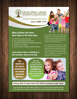 Flyer Design by meet007 for Innovate Psychology and Education | Design: #3916808