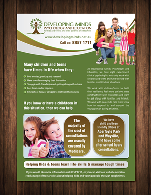 Flyer Design by meet007 for Innovate Psychology and Education | Design: #3916837