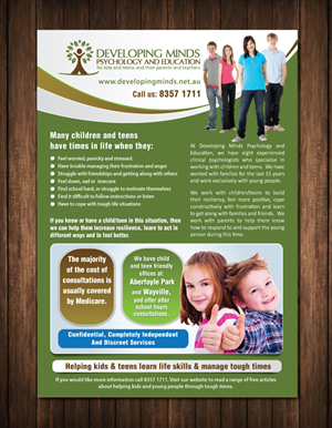 Flyer Design by meet007 for Innovate Psychology and Education | Design: #3927290