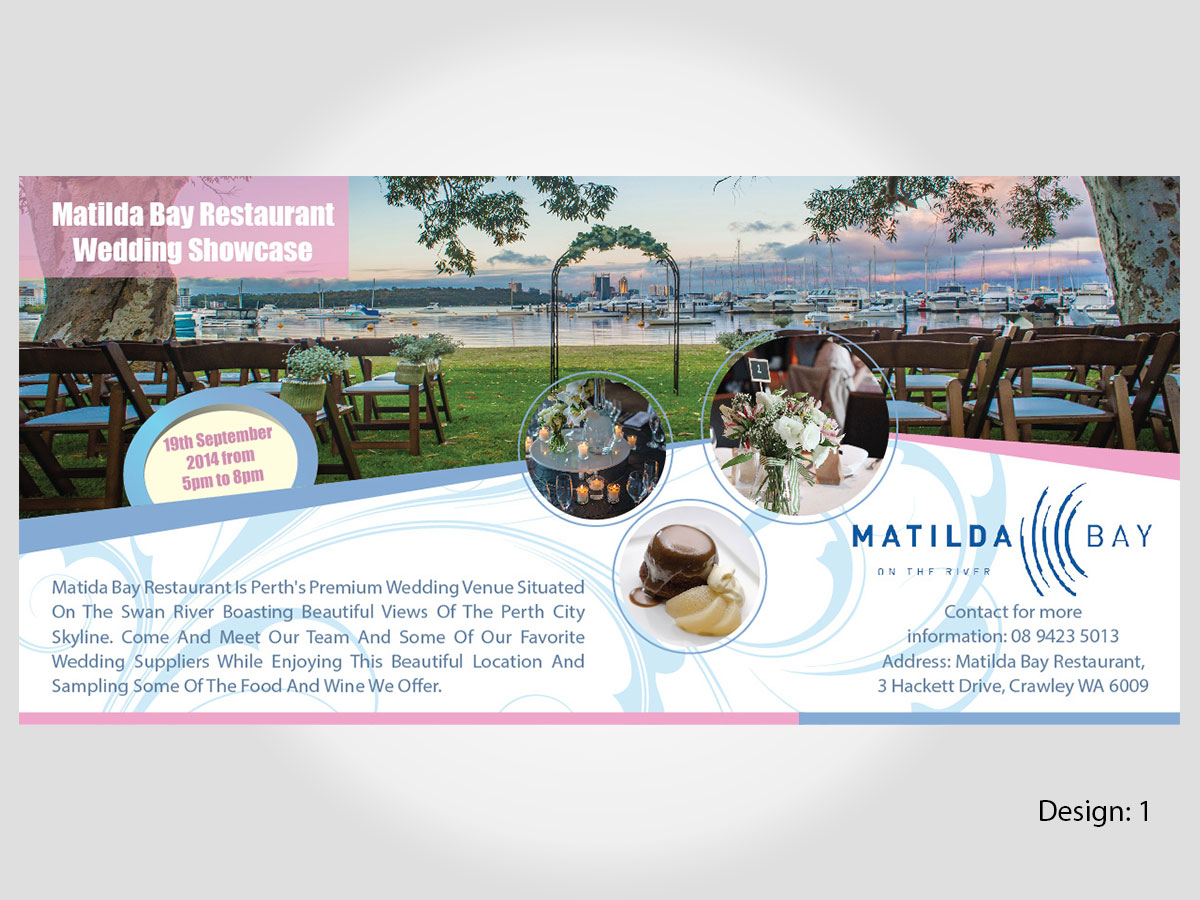 Flyer Design by uniquetribe for Matilda Bay Restaurant and Function Centre | Design #3921368
