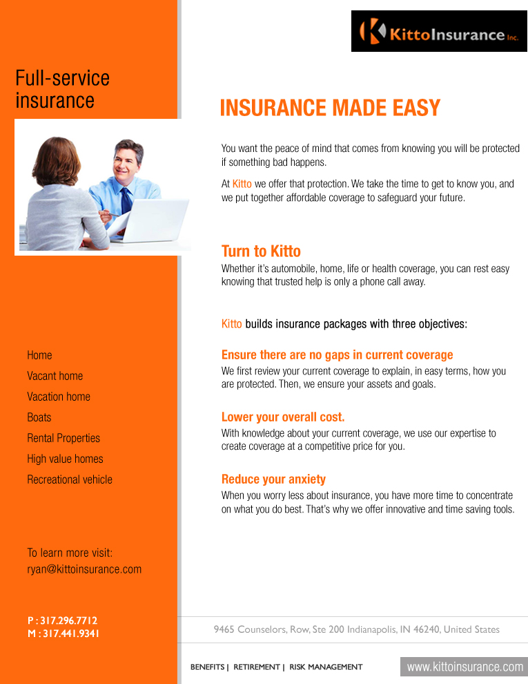 Print Design by Best Design Hub for Kitto Insurance, Inc | Design #3907971