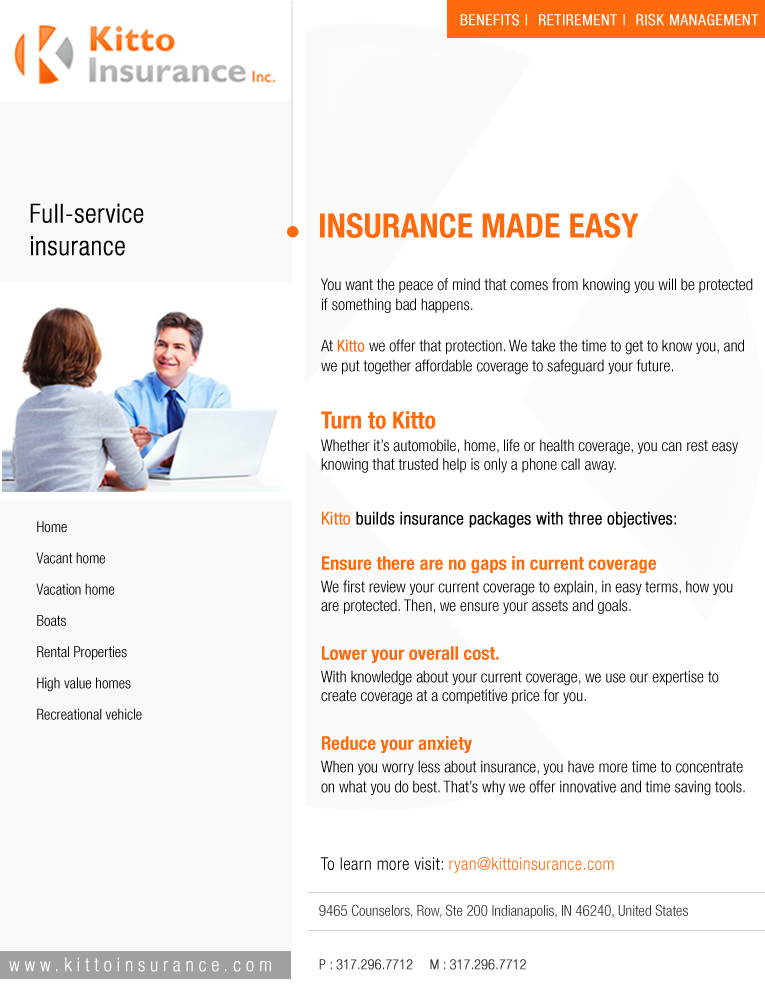 Print Design par Best Design Hub pour Kitto Insurance, Inc | Design #3908093