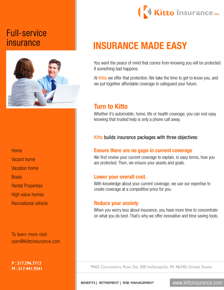 Print Design par Best Design Hub pour Kitto Insurance, Inc | Design #3909975