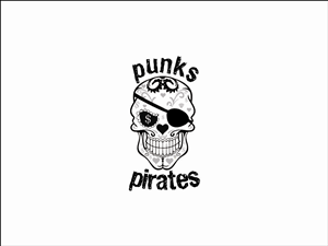 punks N pirates (Skull in middle) | Logo Design by Mihaela