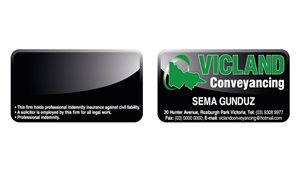 Business Card Design by Ekanite for VICLAND CONVEYANCING | Design: #142475