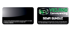 Business Card Design by Ekanite for VICLAND CONVEYANCING | Design: #145130