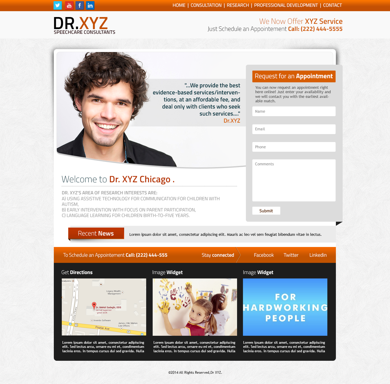 Web Design by Tabarak Siyal for SpeechCare Consultants | Design #3926286
