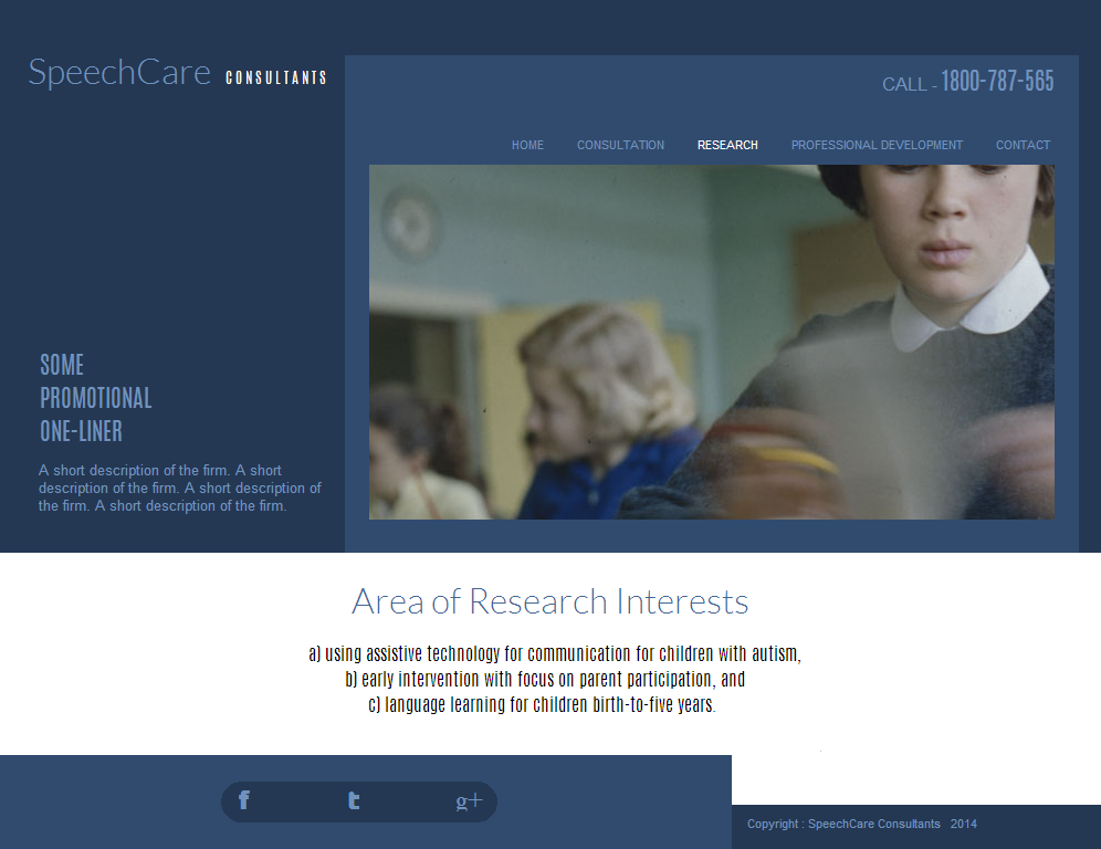 Web Design by coa for SpeechCare Consultants | Design #3988216