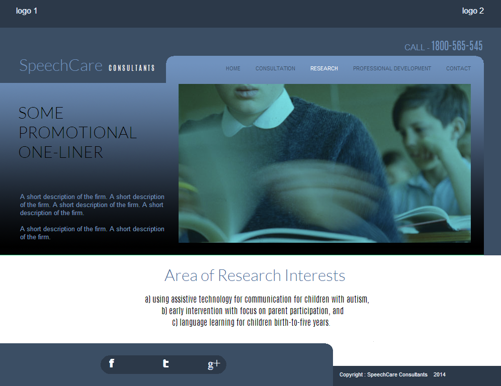 Web Design by coa for SpeechCare Consultants | Design #3988481