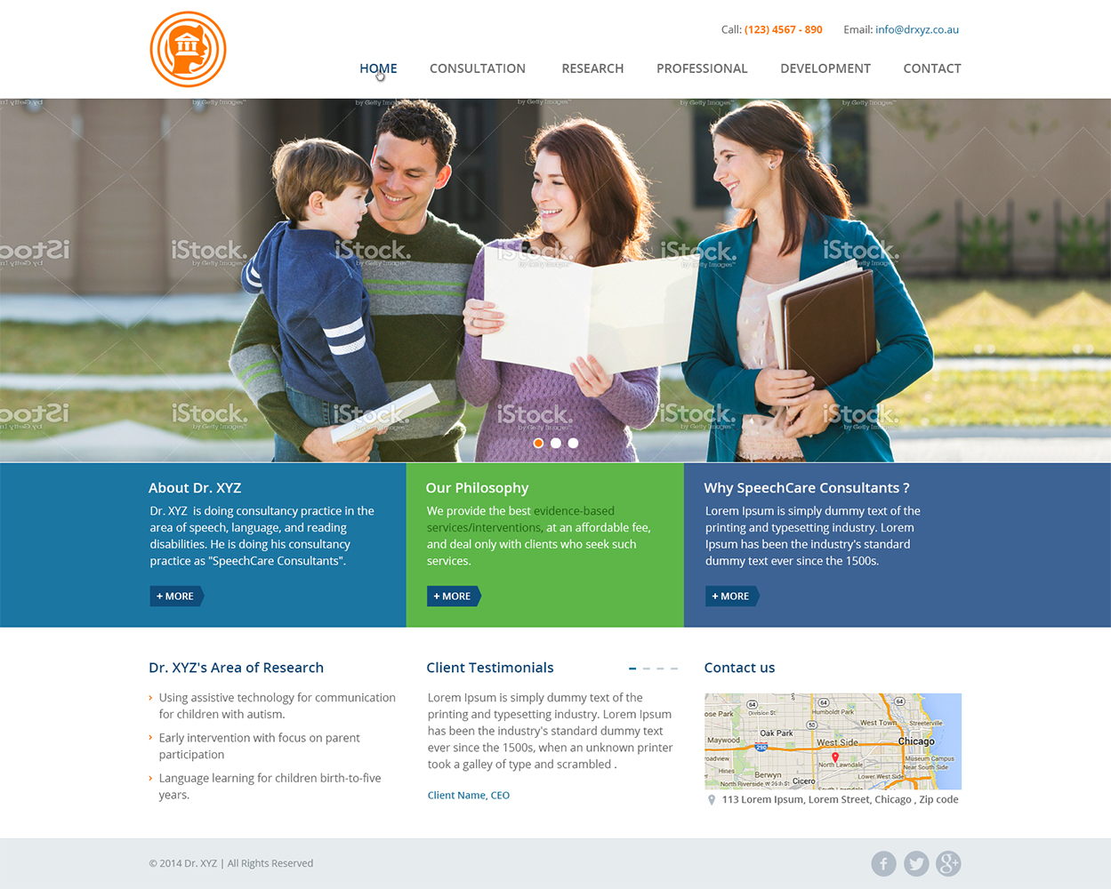 Web Design by Mayank Patel for SpeechCare Consultants | Design #3930198