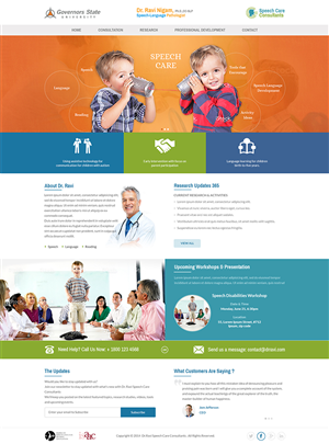 Diseño Web por Mayank Patel para SpeechCare Consultants | Diseño #3963521