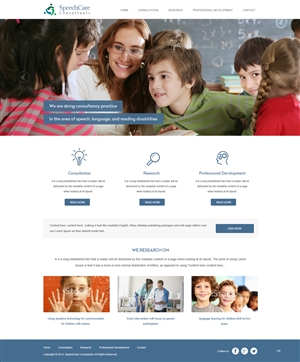 Web Design by pb for SpeechCare Consultants | Design: #3927408