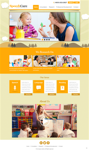 Web Design by pb for SpeechCare Consultants | Design: #3928255