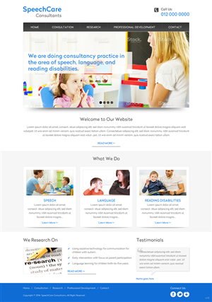 Web Design by pb for SpeechCare Consultants | Design: #3928289