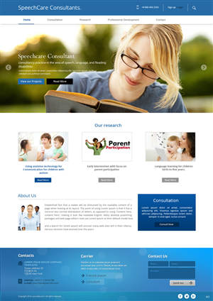 Web Design by pb for SpeechCare Consultants | Design: #3928291
