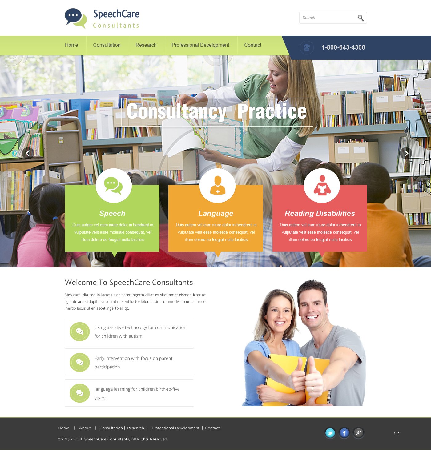 Web Design par pb pour SpeechCare Consultants | Design #3928294