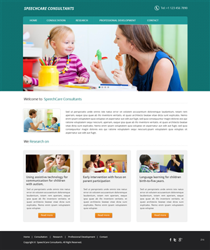 Web Design by pb for SpeechCare Consultants | Design: #3928295