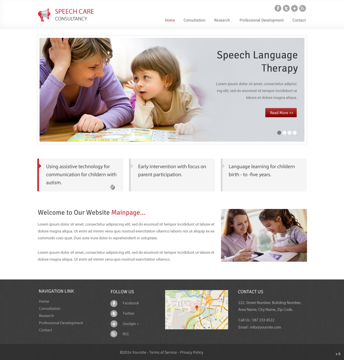 Web Design by pb for SpeechCare Consultants | Design #3931305