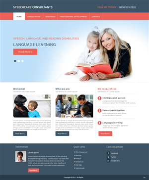 Web Design by pb for SpeechCare Consultants | Design: #3931308