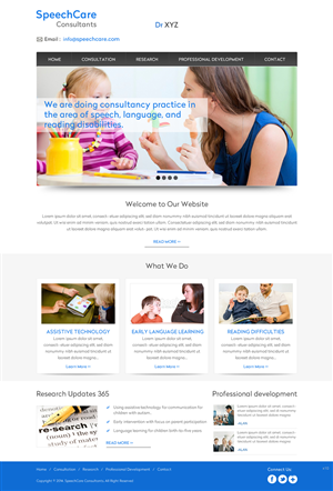 Web Design by pb for SpeechCare Consultants | Design: #3977862
