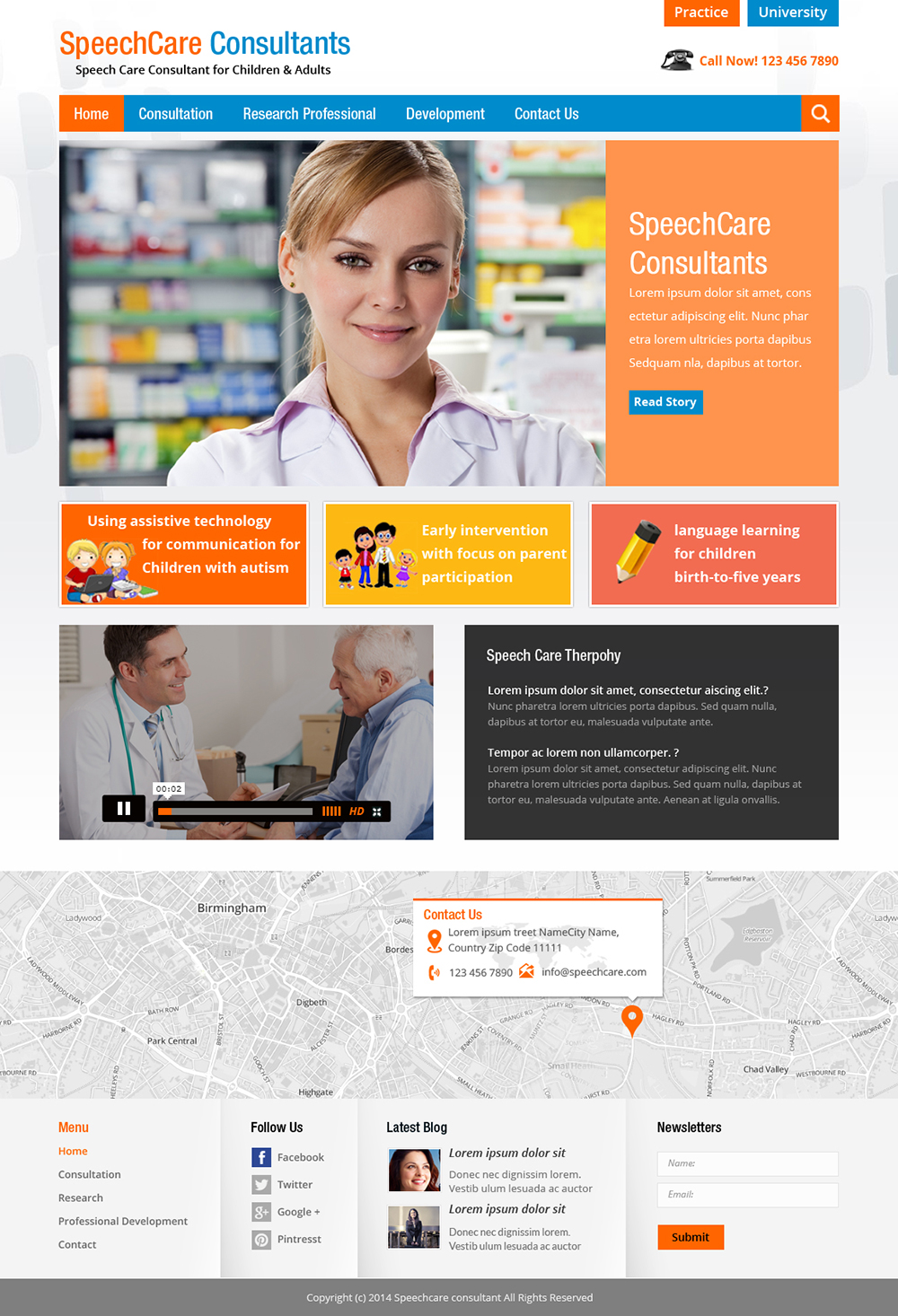 Web Design by Creative Usha for SpeechCare Consultants | Design #3926849