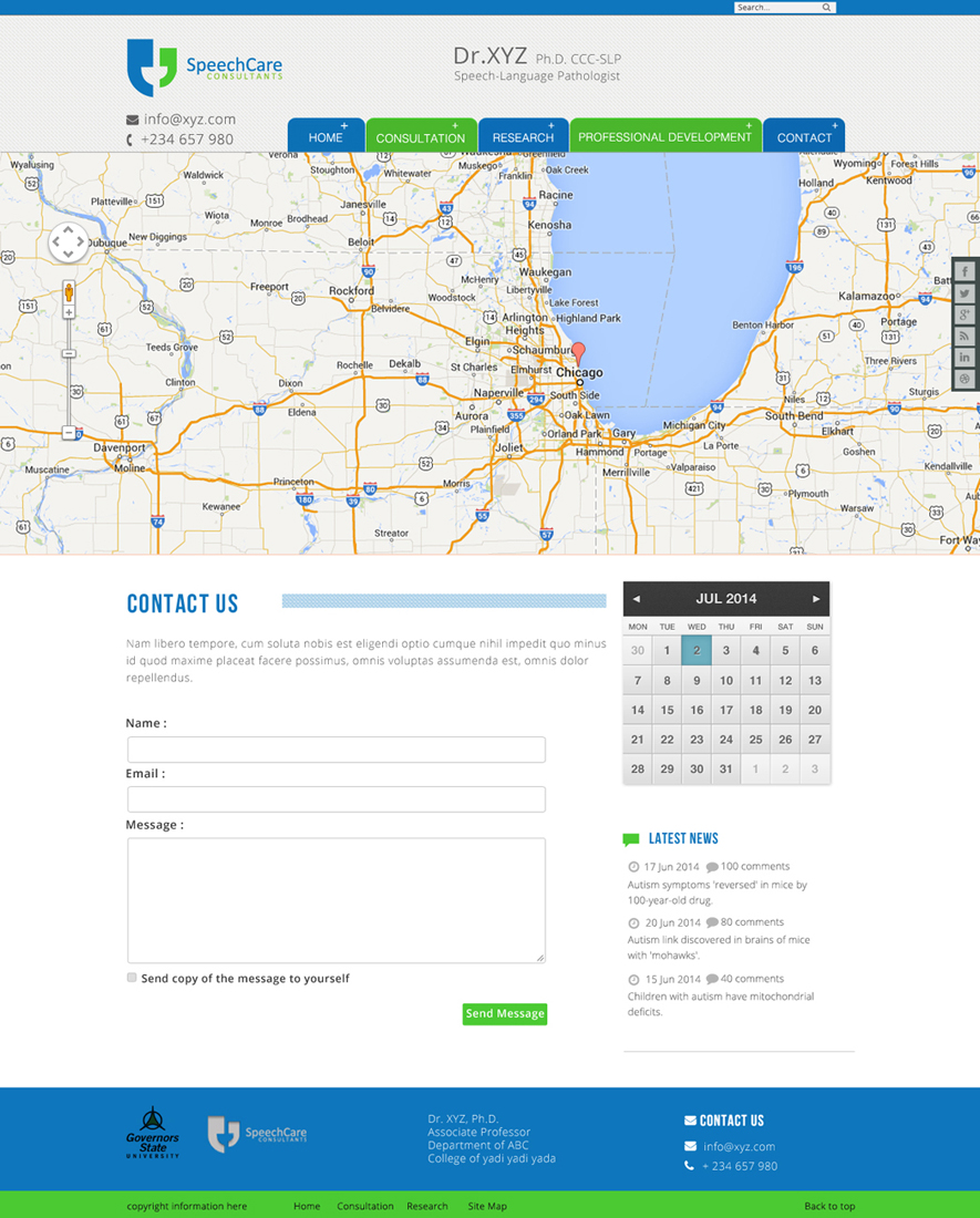 Web Design by Da Miracle for SpeechCare Consultants | Design #4047603