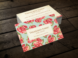 Business Card Design by OliPerez for Treasured Fabric and More | Design: #3939949