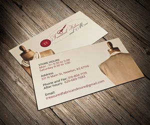 Business Card Design by ZETA for Treasured Fabric and More | Design: #3928606