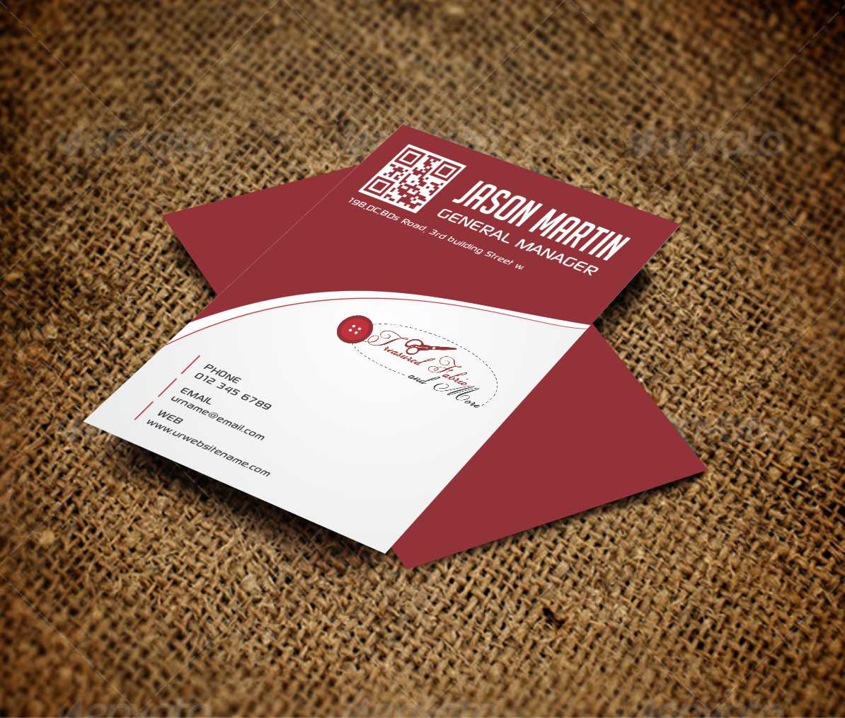 Business Card Design by AwsomeD for Treasured Fabric and More | Design #3908440