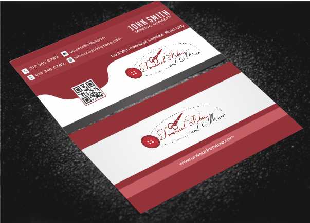 Diseño de Tarjeta de Presentación por AwsomeD para Treasured Fabric and More | Diseño #3908443