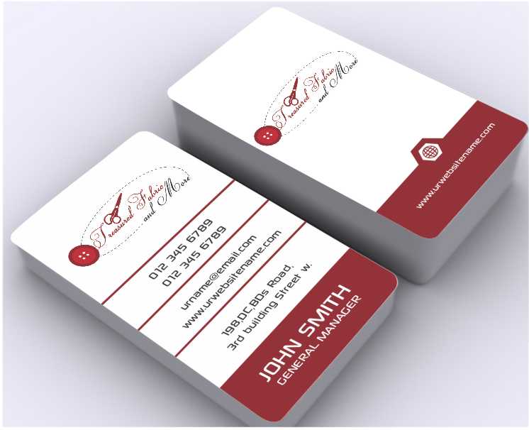 Business Card Design by AwsomeD for Treasured Fabric and More | Design #3908448