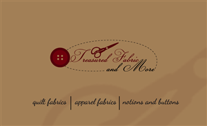 Business Card Design by PanosG for Treasured Fabric and More | Design: #3913765