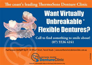 Advertisement Design by red rocket creative for Northern Rivers Denture Clinic | Design: #3906343