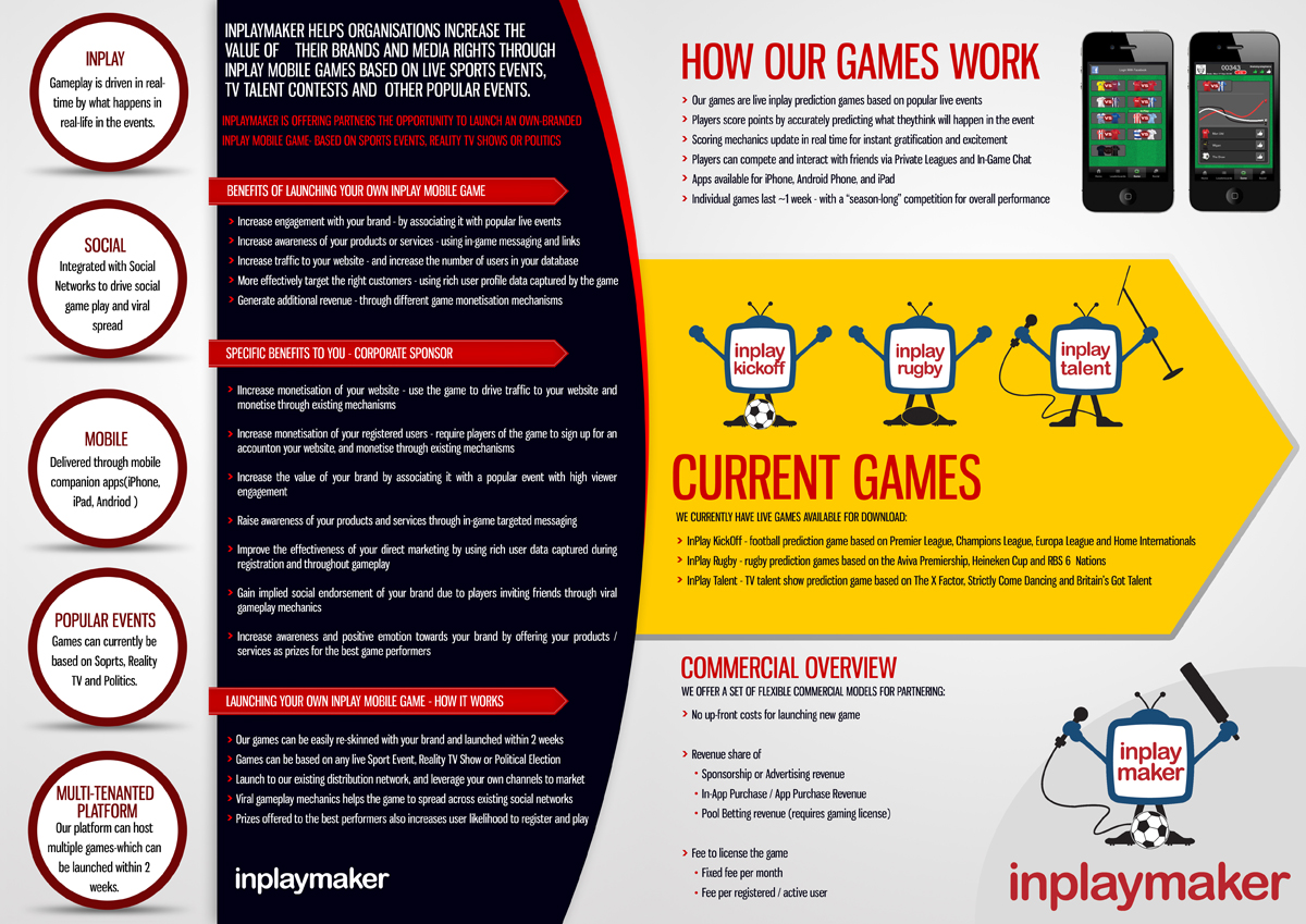 Broschüren-Design von webwinner für inplaymaker | Design #1081045