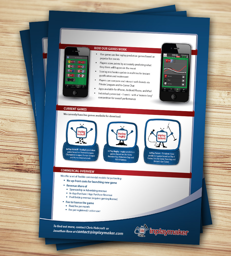 Brochure Design by georgy55ke for inplaymaker | Design #1080242