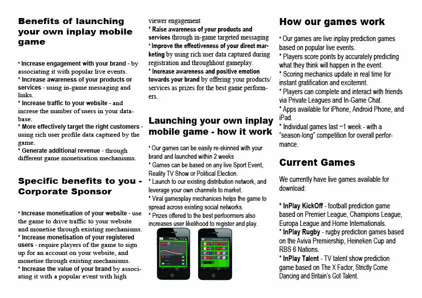 Brochure Design by DesignerIJ for inplaymaker | Design #1077891