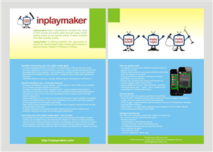 Brochure Design by barinix for inplaymaker | Design: #1070223