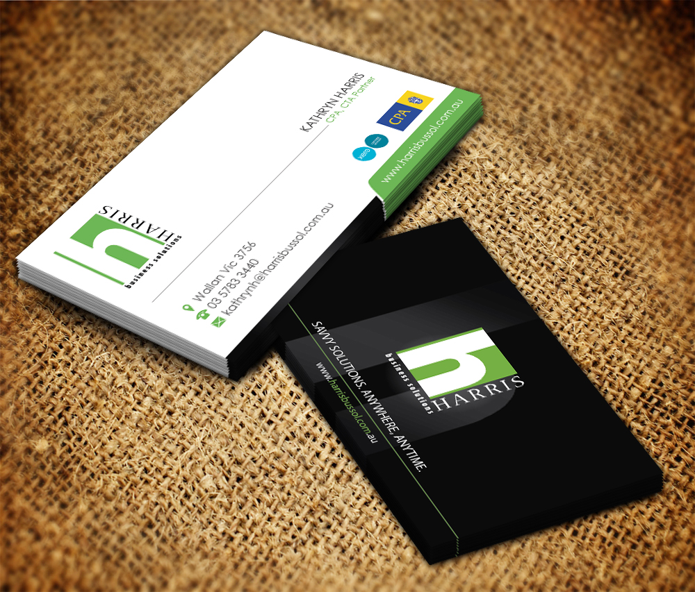 Business Card Design by Sarmishtha Chattopadhyay_loginchange for KJ Harris & AJ LeBusque | Design #3987587