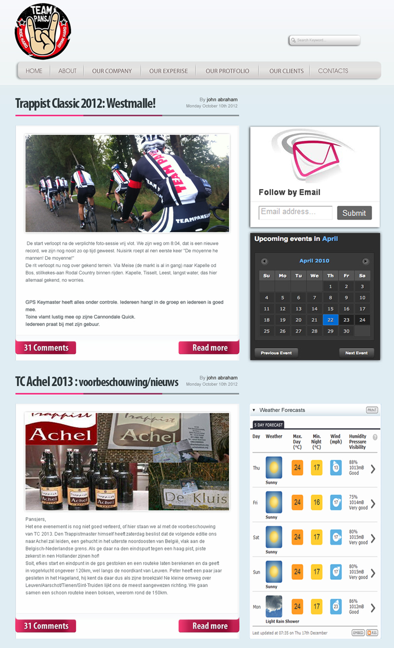 Wordpress Design by Xtilez for Cerebra Consult CVBA | Design #1092058