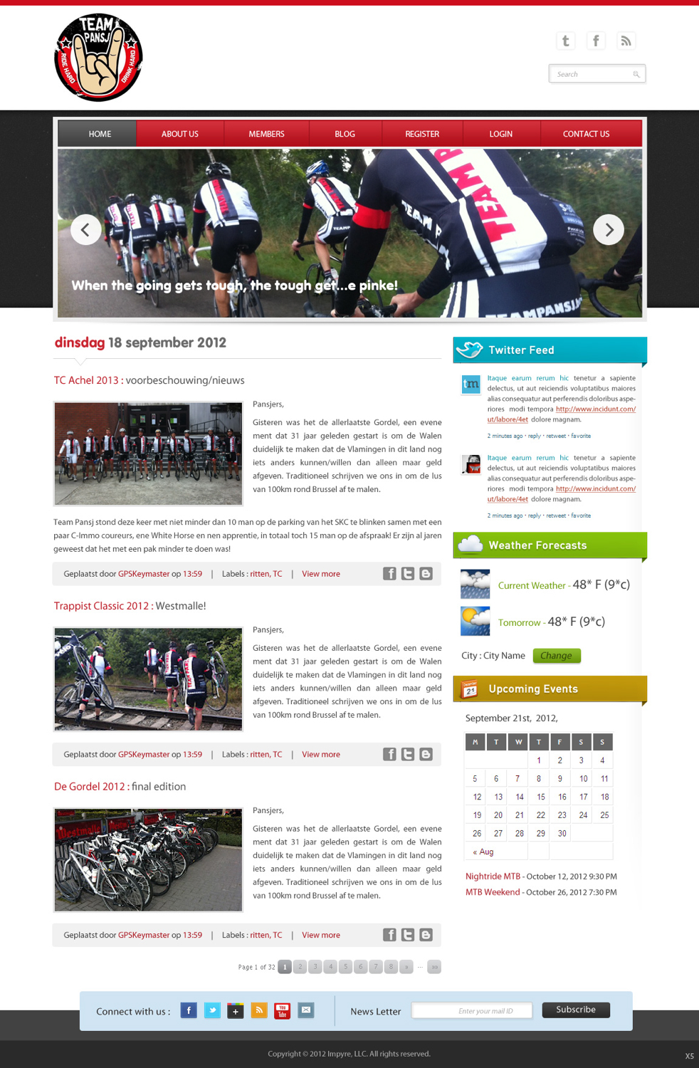 Wordpress Design by pb for Cerebra Consult CVBA | Design #1061116