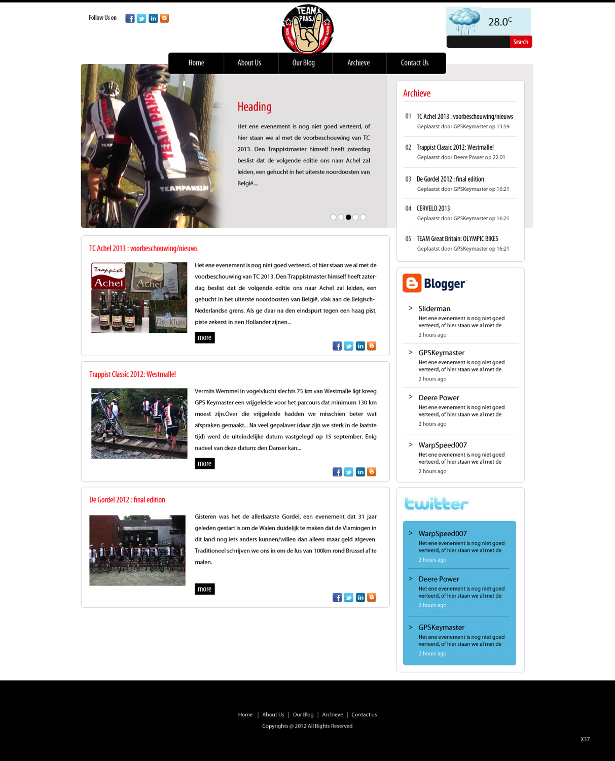 Wordpress Design by pb for Cerebra Consult CVBA | Design #1061829