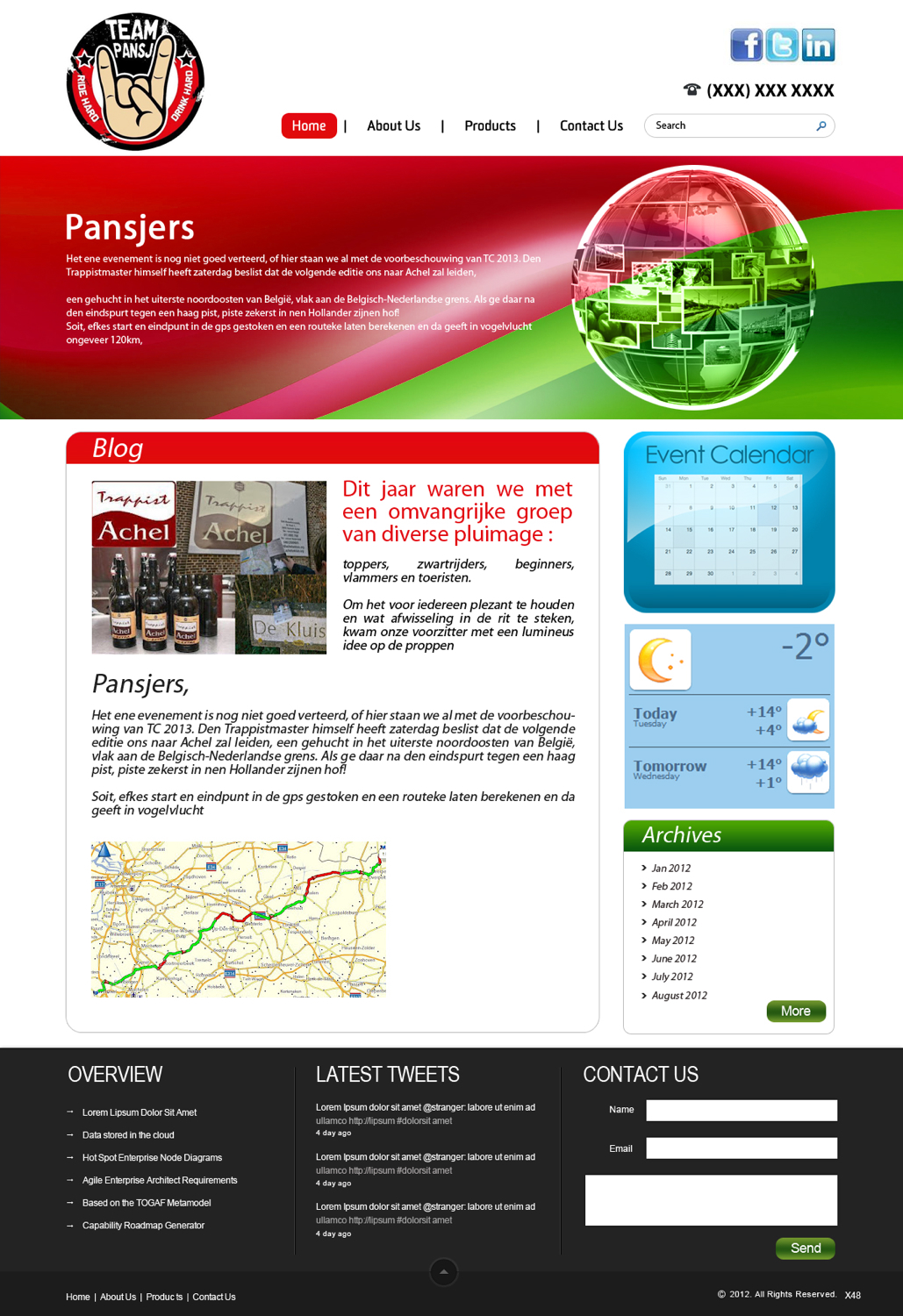 Wordpress Design by pb for Cerebra Consult CVBA | Design #1064146