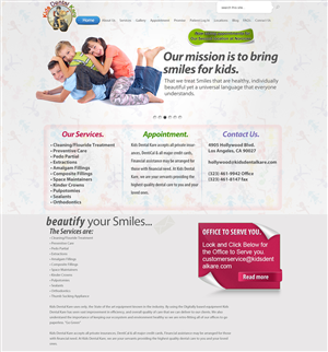 Wordpress Design by Xtilez for Kids Dental Kare | Design: #1075267