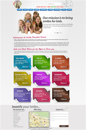 Diseño Wordpress por Xtilez para Kids Dental Kare | Diseño: #1076619