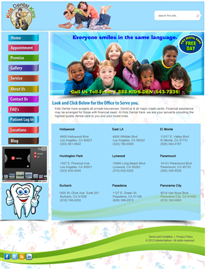 Diseño Wordpress por Xtilez para Kids Dental Kare | Diseño: #1080095