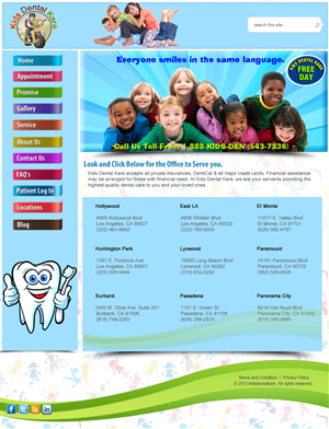 Diseño Wordpress por Xtilez para Kids Dental Kare | Diseño: #1080100