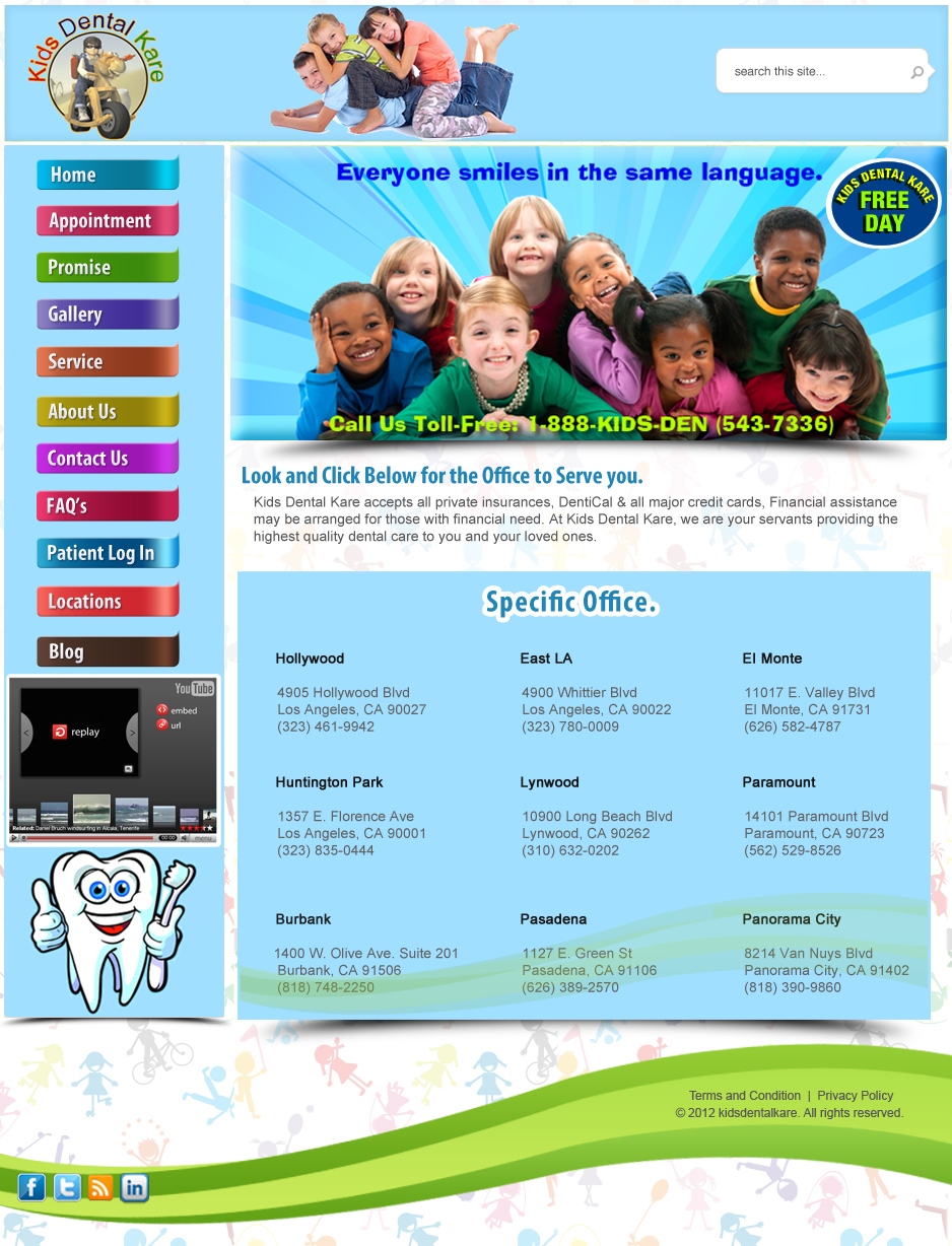 Diseño Wordpress por Xtilez para Kids Dental Kare | Diseño: #1080539