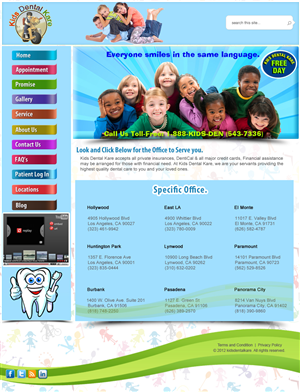 Diseño Wordpress por Xtilez para Kids Dental Kare | Diseño: #1080539